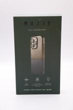 iPhone 16 Pro hoesje | Mujjo zwart leer, Ophalen of Verzenden, Gebruikt, Hoesje of Tasje