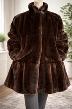 Bontjas van geen echt bont maat 40/42, Ophalen of Verzenden, Zo goed als nieuw, Maat 38/40 (M), Bruin