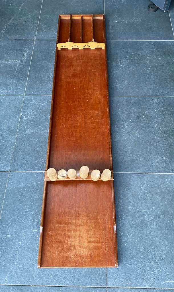 Sjoelbak klassiek van het merk Homas incl. 30 schijven, Vijf spelers of meer, Ophalen, Zo goed als nieuw