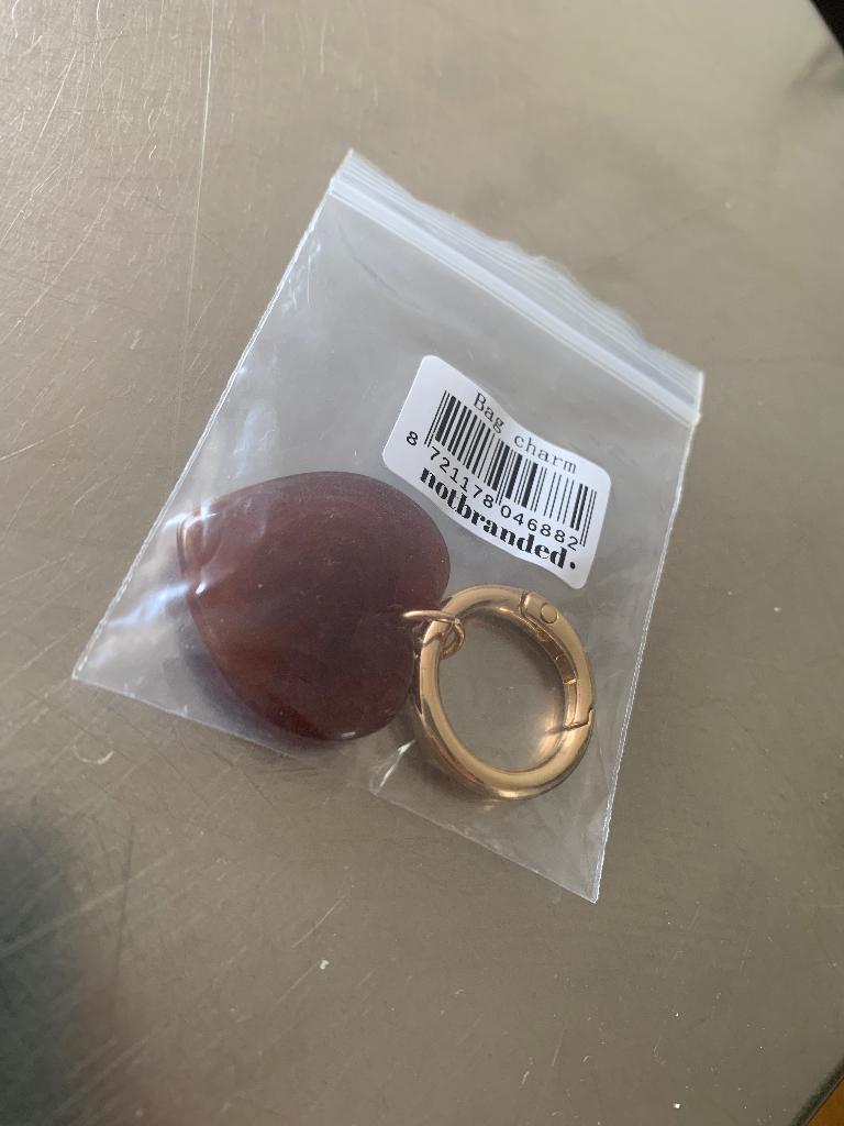 (Tas)hanger / bedel rood hartje, Ophalen, Nieuw