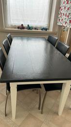 Eettafel met 6stoelen, Ophalen, Gebruikt, 50 tot 100 cm, Vijf personen of meer