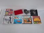 Rode Nintendo DS Lite met oplader en diverse spellen, Spelcomputers en Games, Spelcomputers | Nintendo DS, Ophalen of Verzenden