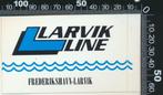Sticker: Larvik Line - Frederikshaven Larvik, Ophalen of Verzenden, Zo goed als nieuw, Bedrijf of Vereniging