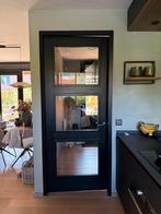 Zwarte deur, Doe-het-zelf en Verbouw, Deuren en Horren, 100 tot 120 cm, Gebruikt, 215 cm of meer, Binnendeur
