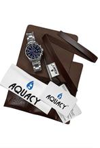 AQUACY QUARTZ ( Miyota ) v.w.w.  € 650,- ex invoerr., Blauw, Nieuw, Ophalen of Verzenden, Waterdicht