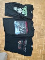 3 stuks Greenday t-shirts zwart met opdruk geen originele, Ophalen of Verzenden, Zo goed als nieuw, Maat 52/54 (L)