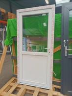 Kunststof Buitendeur 1/2glas  b98 x h204 cm -2310-, Niet ingevuld, Kunststof, Gebruikt, 80 tot 100 cm