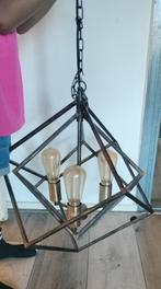 Dubbele kubus hanglamp, Ophalen, Zo goed als nieuw, Metaal, Minder dan 50 cm