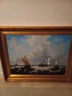 Zeer mooi antiek schilderij gesigneerd op doek, Antiek en Kunst, Kunst | Schilderijen | Klassiek, Ophalen of Verzenden