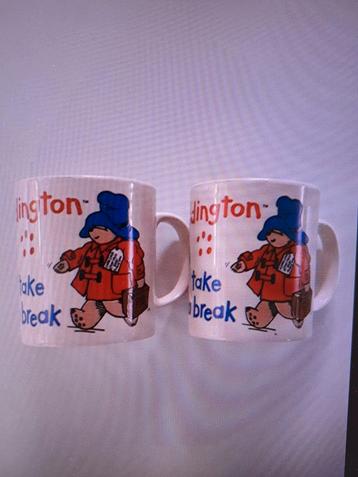 Twee Beertje paddington bekers beschikbaar voor biedingen