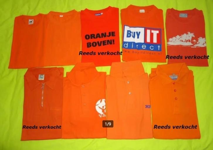 Te koop diverse (nieuwe) oranje T-shirts en polo's (maat XL), Kleding | Heren, T-shirts, Nieuw, Maat 56/58 (XL), Oranje, Ophalen of Verzenden