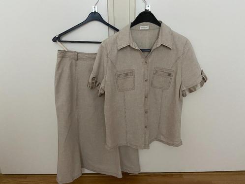 Prachtig half linnen rok met blouse Bonita maat XL, Kleding | Dames, Jasjes, Kostuums en Pakken, Zo goed als nieuw, Kostuum of Pak