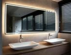 Design badkamer spiegel 160x70 verwarmd, dimmend, touch Demo, Ophalen, Overige typen, 50 tot 100 cm, Zo goed als nieuw