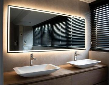 Design badkamer spiegel 160x70 verwarmd, dimmend, touch Demo beschikbaar voor biedingen