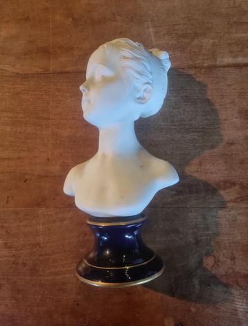 Biscuit porseleinen buste vrouw Jango ca 34 cm beschikbaar voor biedingen