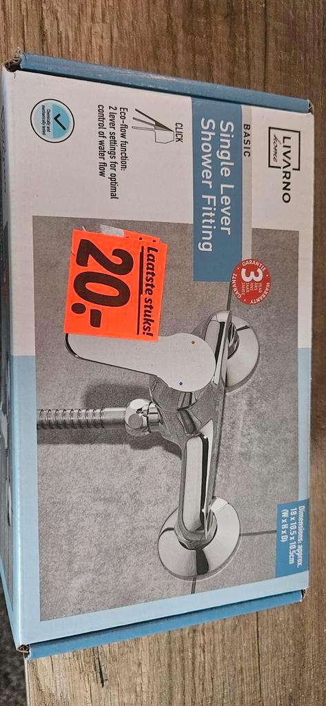 LIVARNO home Douchekraan - Nieuw in doos!, Doe-het-zelf en Verbouw, Sanitair, Nieuw, Douche, Chroom, Ophalen