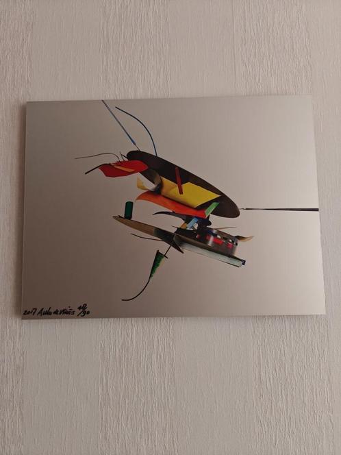 afbeelding drone door  Auke de Vries., Antiek en Kunst, Kunst | Schilderijen | Abstract, Ophalen of Verzenden
