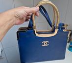 Tas nieuw  blauw/ goud, Nieuw, Blauw, Ophalen of Verzenden