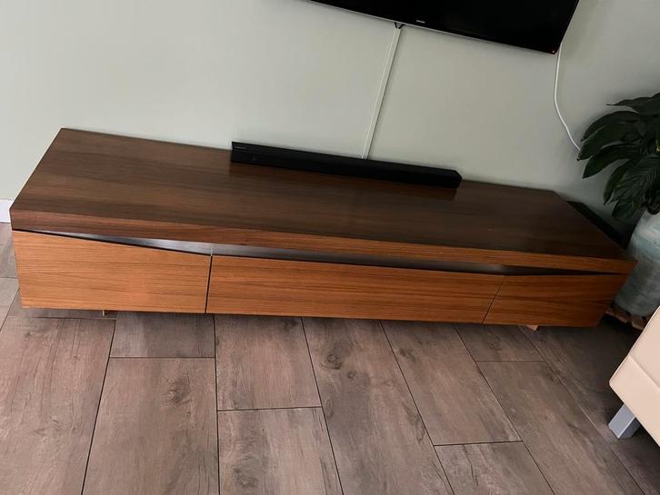 Vintage TV Meubel - 2 Lades & Klep, Huis en Inrichting, Kasten | Televisiemeubels, Gebruikt, Minder dan 100 cm, 150 tot 200 cm