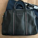 NIEUW Prachtige Tommy Hilfiger echt leder laptoptas zwart, Computers en Software, Laptoptassen, Ophalen of Verzenden, 16 inch