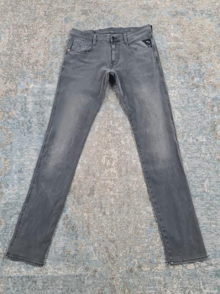 Replay ANBASS W32 L36 Slim STRETCH Grijs Bronno3236, Kleding | Heren, Spijkerbroeken en Jeans, Zo goed als nieuw, W32 (confectie 46) of kleiner