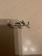 Vintage Venetie Gondel Broche Zilver gemerkt, Ophalen of Verzenden, Gebruikt, 4 tot 7 cm, Zilver