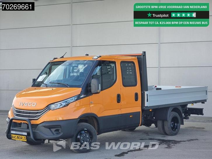 Iveco Daily 35C21 3.0 210PK Black Edition 2025model Dubbel C, Auto's, Bestelauto's, Bedrijf, Te koop, Airconditioning, Bluetooth