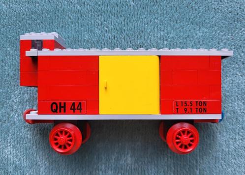 Lego trein 4,5 - 12 Volt blauwe rails goederen wagon., Kinderen en Baby's, Speelgoed | Duplo en Lego, Zo goed als nieuw, Lego