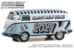 VW Volkswagen bus T1 Panel Van Greenlight 1/64 New Year 2024, Ophalen of Verzenden, Nieuw, Auto