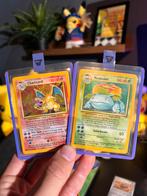 Pokemon base charizard 04/102 venusaur 15/102, Ophalen, Zo goed als nieuw, Meerdere kaarten