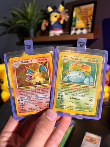 Pokemon base charizard 04/102 venusaur 15/102 beschikbaar voor biedingen