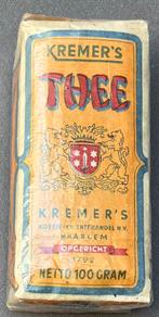 oude verpakking Kremer’s thee Haarlem, Verzamelen, Merken en Reclamevoorwerpen, Verzenden, Zo goed als nieuw, Verpakking