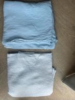 Ledikant laken cottonbaby. Wit en blauw, Ophalen, Zo goed als nieuw, Wit, Jongetje of Meisje