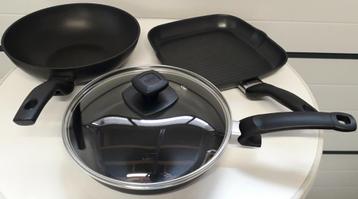 3 braadpannen van het topmerk FISSLER beschikbaar voor biedingen