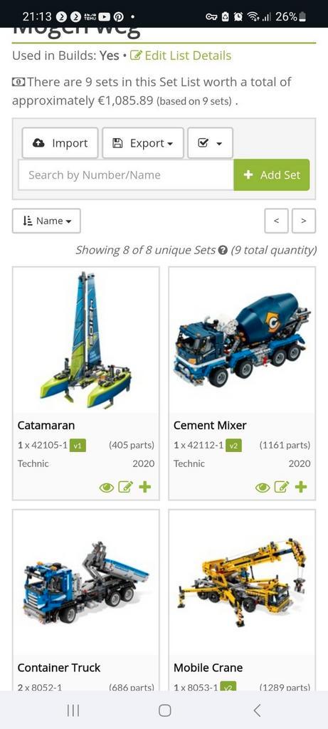 Diverse lego sets met doos en bouw instructies, Kinderen en Baby's, Speelgoed | Duplo en Lego, Zo goed als nieuw, Ophalen of Verzenden