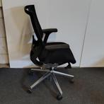 Sidiz T50 Bureaustoel Netweave Zwart Chroom Lendesteun, Ophalen of Verzenden, Gebruikt, Zwart, Bureaustoel
