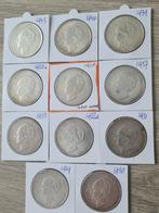 NL mooie serie rijksdaalders 1929 - 1943 met 1938 grof haar, Zilver, Ophalen of Verzenden, Koningin Wilhelmina, Losse munt