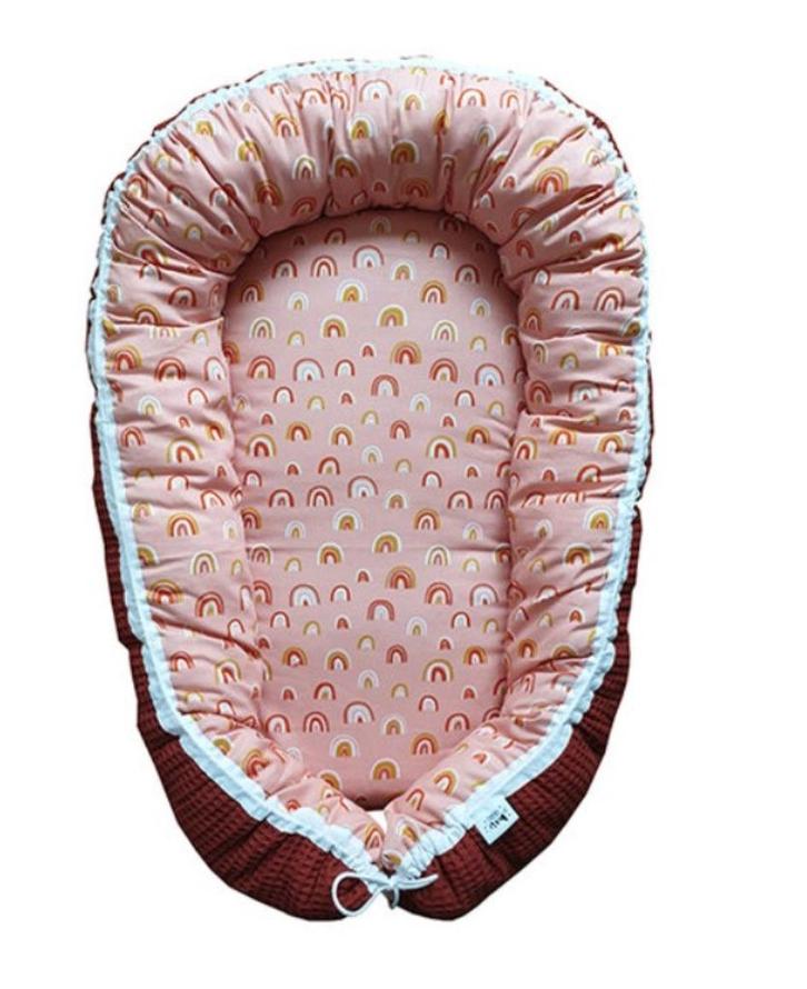 Babynestje Regenboog Rood met Deken Little Dreamzzz, Kinderen en Baby's, Babywiegjes en Ledikanten, Nieuw, Overige typen, Ophalen of Verzenden