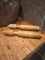 Vintage Closetrolhouder Veer Inzet - Houten Roller 13cm, Ophalen of Verzenden, Gebruikt, Bruin, Overige typen