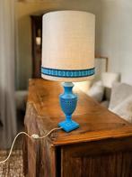 vintage hoge blauwe keramieken tafellamp / lampadaire, Ophalen
