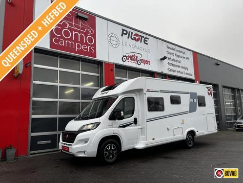Pilote P746C 2e Eig, Queensbed+Hefbed. Half-integraal, Caravans en Kamperen, Campers, Bedrijf, tot en met 4, Half-integraal, Pilote