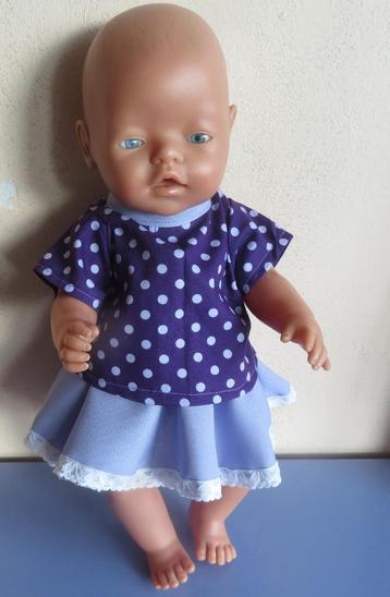 NEW poppenkleertjes poppenkleding Baby pop 40-43c roksetje58 beschikbaar voor biedingen