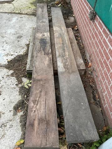 2 Eiken Balken - 303cm beschikbaar voor biedingen