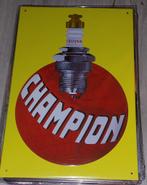 Vintage Champion Bougie Reclamebord, Ophalen of Verzenden, Gebruikt, Reclamebord