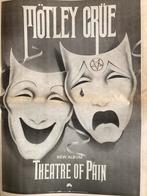 Paginagrote A3 advertentie MOTLEY CRUE Theatre Of Pain relea, Ophalen of Verzenden