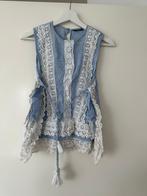 Zara boho blouse wit blauw maat L, Kleding | Dames, Blouses en Tunieken, Ophalen of Verzenden