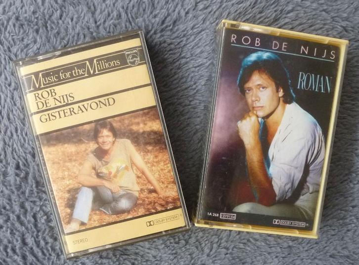 2x cassettebandjes  voorbespeeld   ROB DE NIJS, Cd's en Dvd's, Cassettebandjes, Zo goed als nieuw, Voorbespeeld, Nederlandstalig