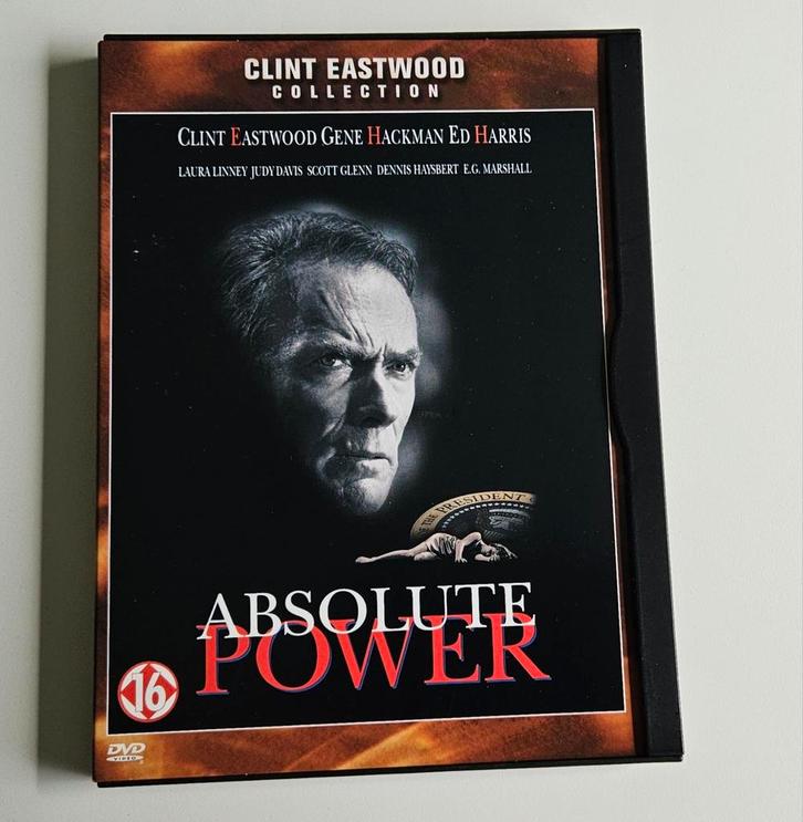 Absolute Power (1996) - Clint Eastwood, Hackman, Harris, Cd's en Dvd's, Dvd's | Thrillers en Misdaad, Zo goed als nieuw, Maffia en Misdaad