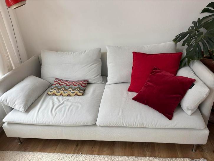 Söderhamn Ikea bank  - grijs - 3zits, Huis en Inrichting, Banken | Complete zithoeken, Zo goed als nieuw, Stof, Ophalen