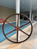 Houten Stuurwiel - Diameter 100cm, Antiek en Kunst, Ophalen